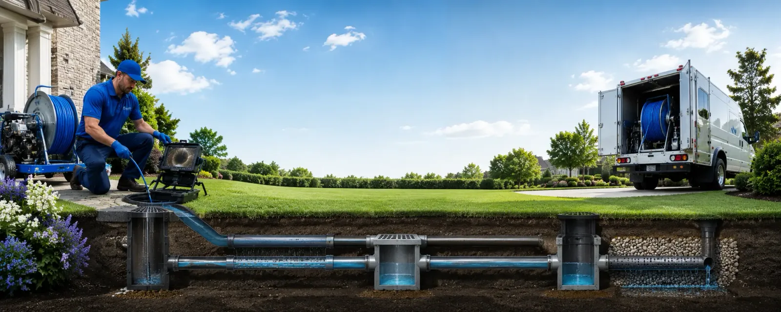 Outdoor drain cleaning information for Oxford, PA